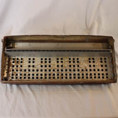 Italian Accordion Part - Brown Accordion Treble Section/ Register Switches (19" x 7.75" x 3.50") image 2
