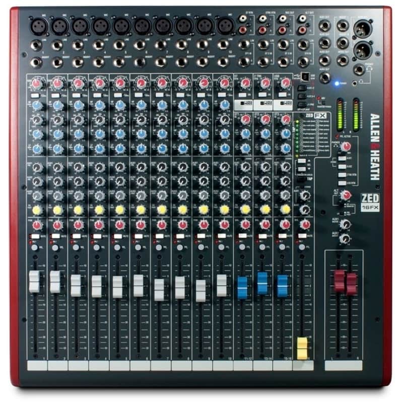 Allen And Heath ZED-16FX 16 Channel Mixer W/FX, Open Box (Like New) image 1