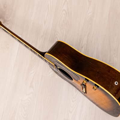 1955 Gibson J-160E Vintage Acoustic Electric Guitar Solid Top/Back w/ P-90 & Case image 15