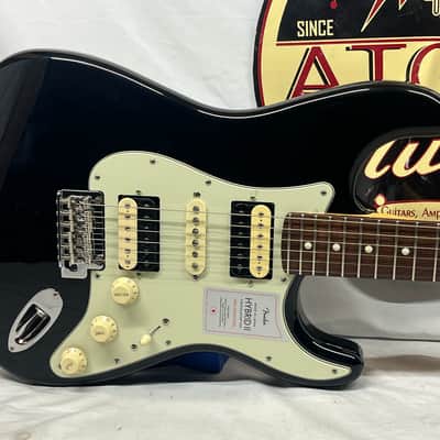 Fender 2024 Collection, Made in Japan Hybrid II Stratocaster Strat HSH - Black image 2
