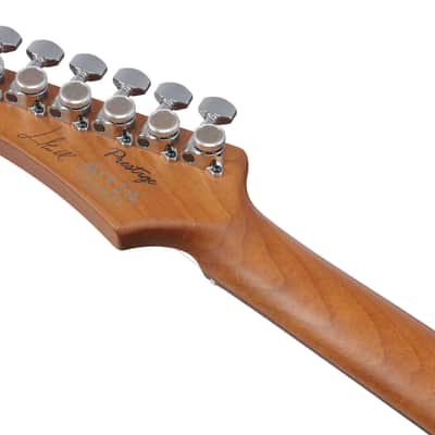 Ibanez LM1-LWH Luca Mantovanelli Signature Electric Guitar 6-String - Luna White + Case image 2