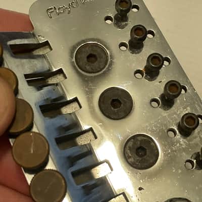 1980's Era Kramer Guitars German Made Original Floyd Rose Chrome Tremolo Bridge Base Plate Frame image 14