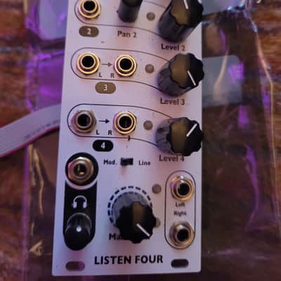 4ms Listen Four 4-Channel Stereo Mixer Module image 1