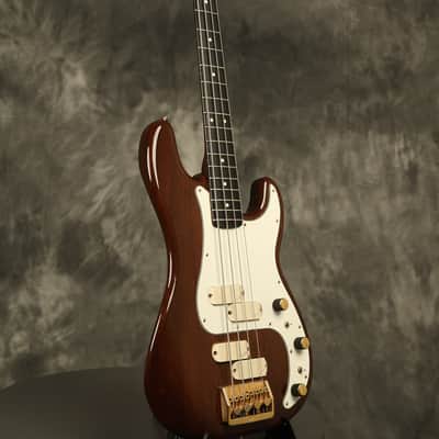 1983 Fender Gold Elite II Precision Bass Walnut image 9
