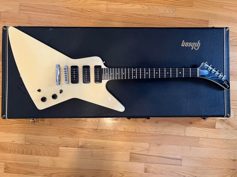 SUPER RARE! Gibson Explorer III P90 1984 White Case USA_282 image 1