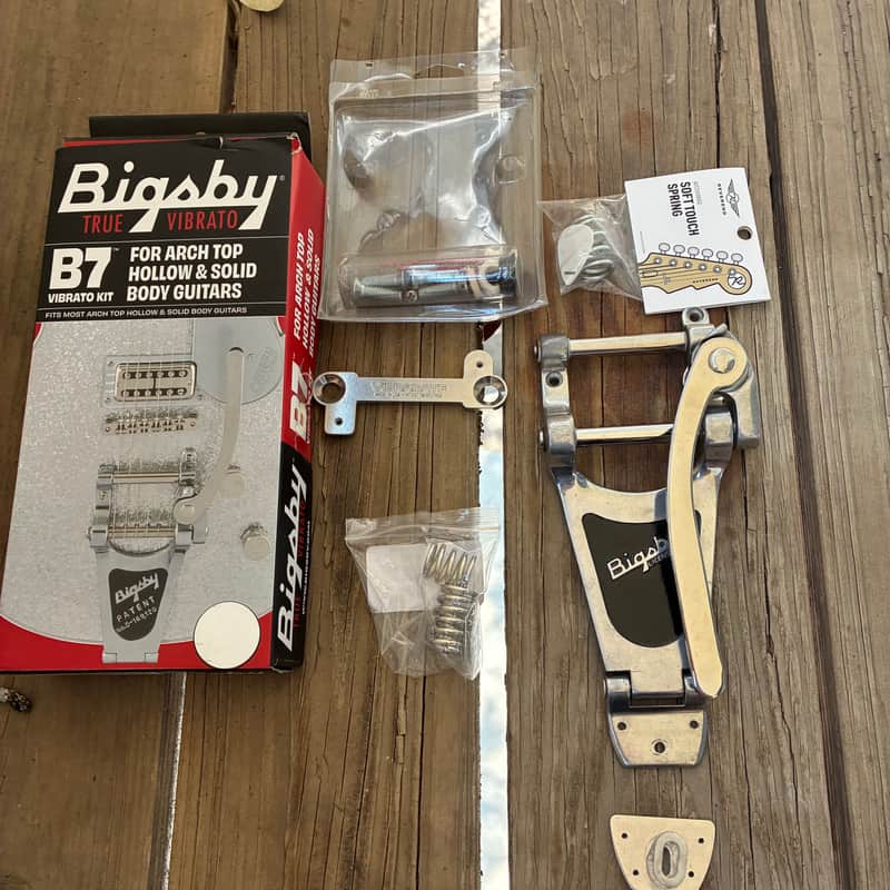 Bigsby B700 Vibrato Tailpiece Kit Vibramate 2010s - Aluminum tremolo whammy bar kit Les paul image 1