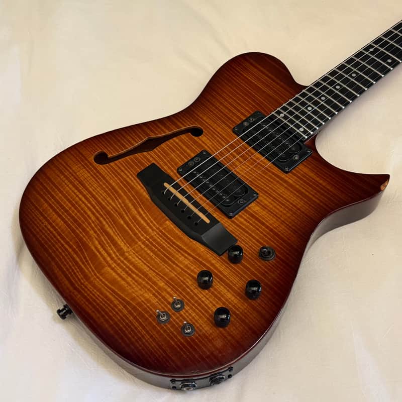 Carvin AE-185 Acoustic/Electric "Hybrid" Semi-Hollow Body - Flame Maple - Made in USA - Free Pro Setup image 1