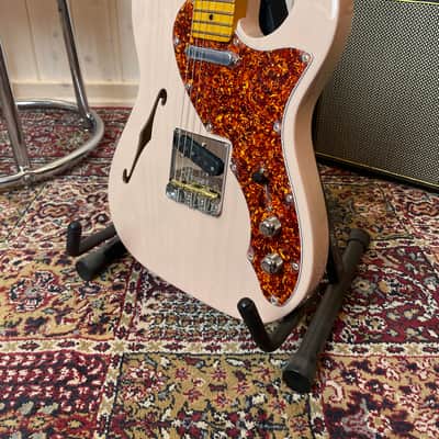 Fender Limited Edition American Pro II Tele Thinline MN 2024 - Transparent Shell Pink image 10