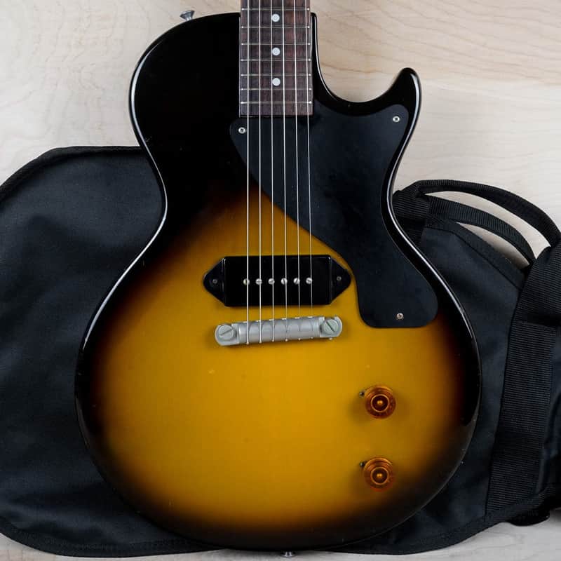 Greco EJR54 1988 Yellow Sunburst Vintage Japan MIJ '54 Reissue Junior Jr Singlecut w/ Gig Bag image 1