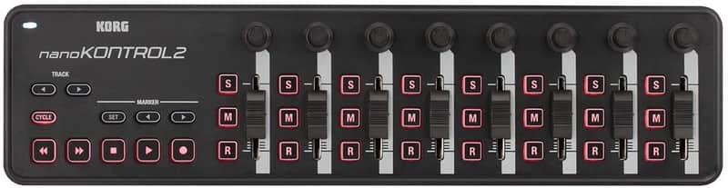 Korg nanoKontrol2 USB MIDI Control Surface, Black image 1