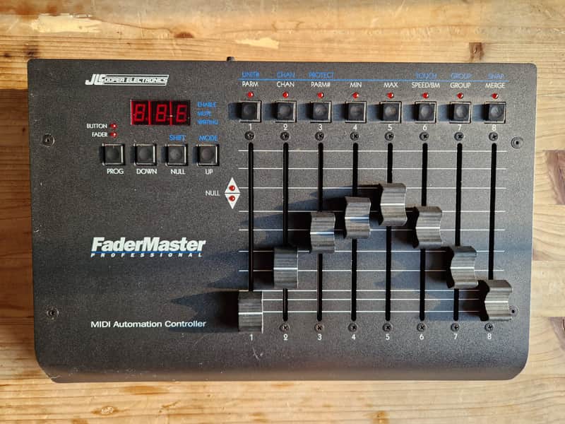 RARE JL Cooper Fadermaster Pro 2000s - Metallic Grey - Fader Master 100 mm Professional MIDI Automation Controller - BRIGHTON image 1
