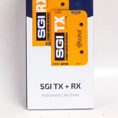 Used Radial SGI Studio Guitar Interface Instrument Line Driver Yellow VGC image 1