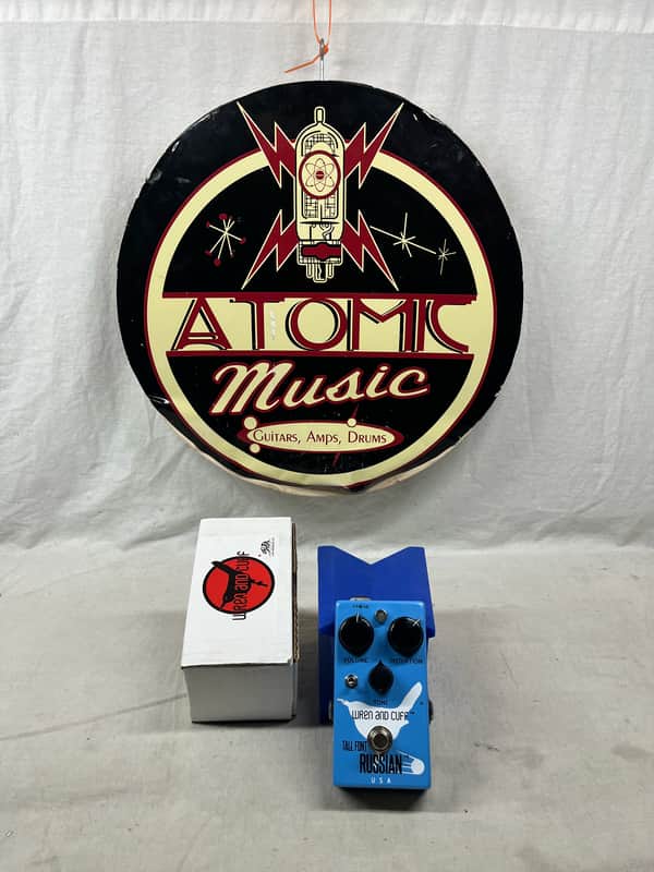 Wren and Cuff Tall Font Russian Muffy Distortion Pedal with Box image 1