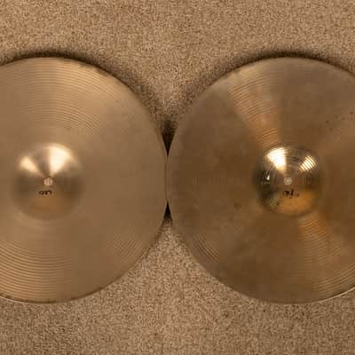 Vintage Zildjian A 14" Rock Hi Hat Cymbals 1227g 1398g image 2