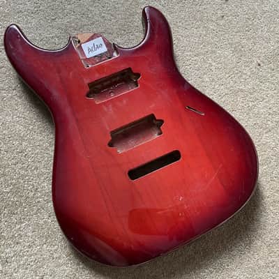 Red HH 7 String Guitar DIY Project Body image 4
