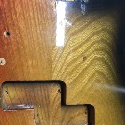 1983 Squier Precision Bass MIJ with DiMarzio Relentless Middle Pickups Sunburst image 11