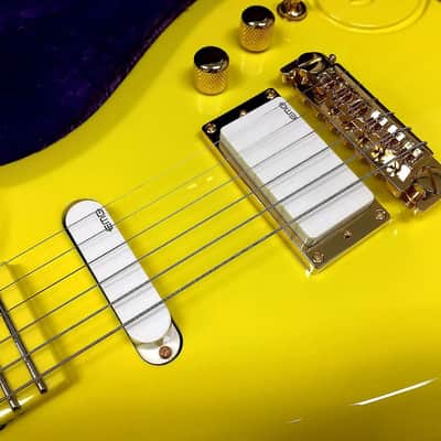 Schecter Diamond Series Prince Cloud Guitar Yellow *Factory Stock *Worldwide FREE S/H image 3