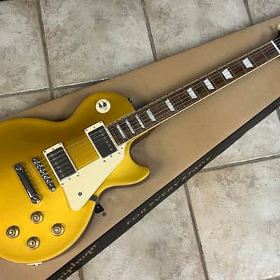 Epiphone Les Paul Standard 50s Electric Guitar Gold Top image 2