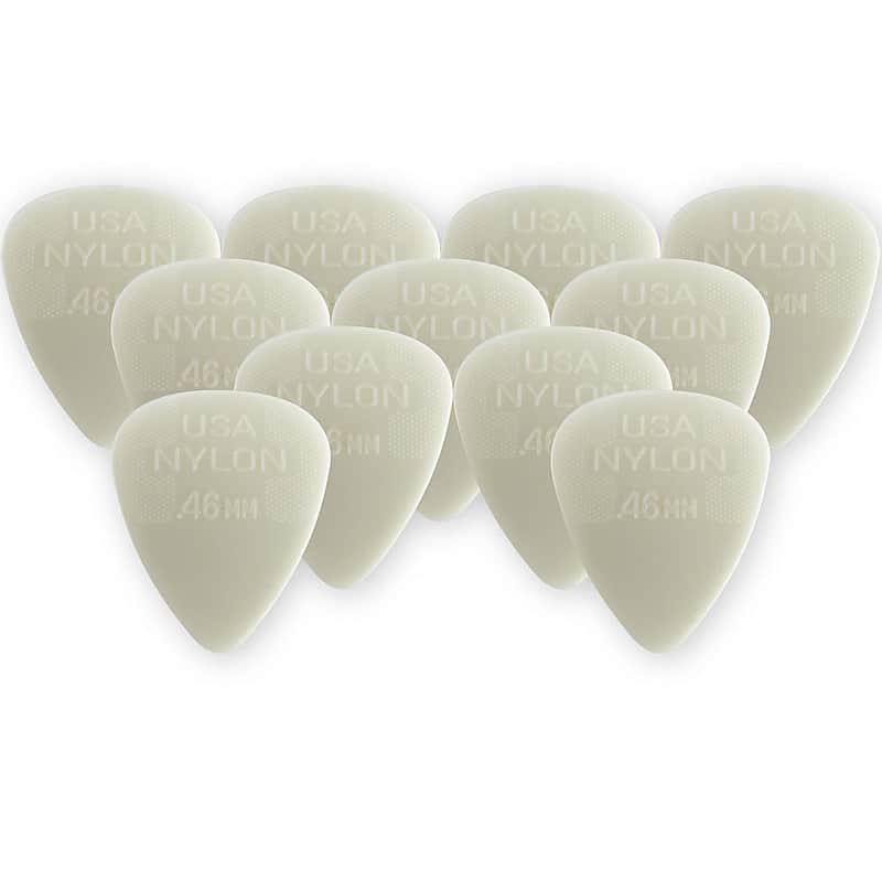 Immagine Dunlop 44P46 Nylon Standard .46mm Guitar Picks (12-Pack) - 1