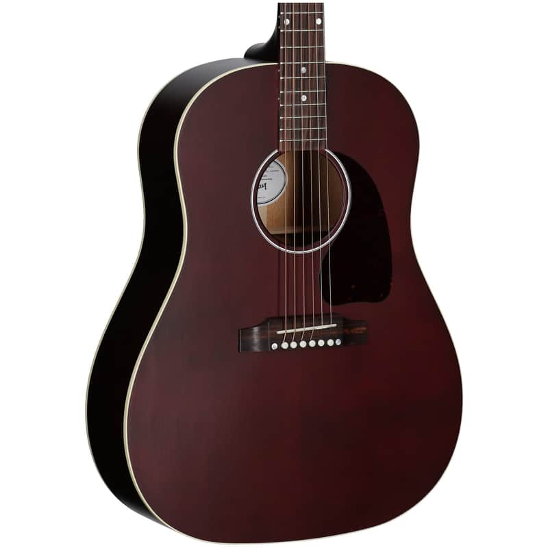 Gibson Limited Edition J-45 Special Acoustic-Electric Guitar (with Gig Bag), Wine Red image 1