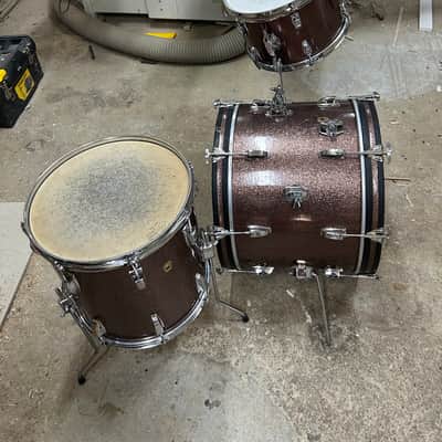Ludwig Downbeat 1965 - Burgundy sparkle image 5