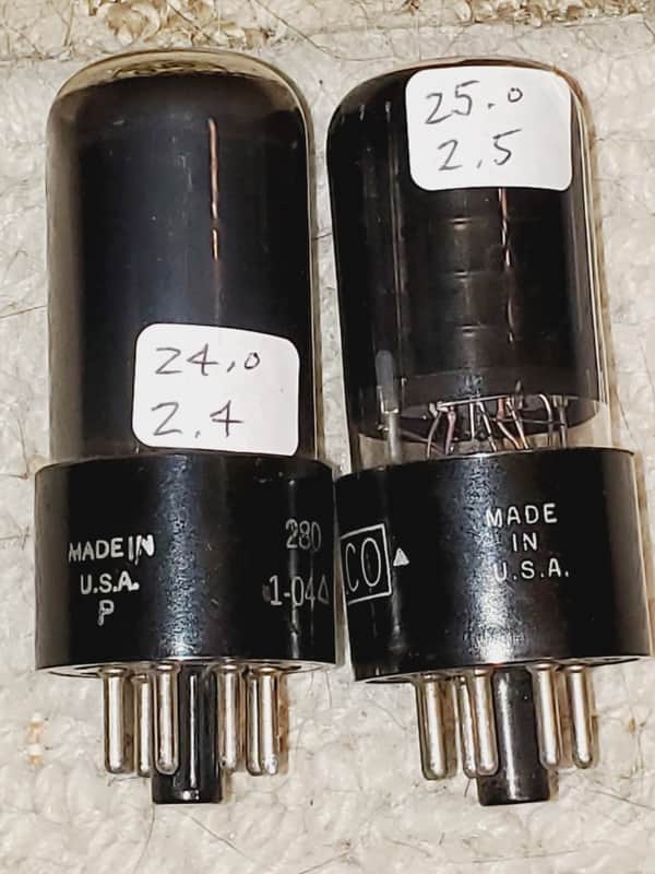 6V6GT/G Raytheon Matched Pair MaxiMatcher2 tested (2)tube lot image 1