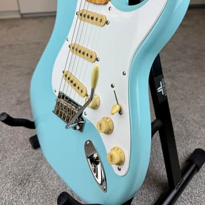 Fender Vintera '50s Stratocaster Modified - Daphne Blue image 5