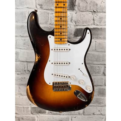Fender Custom Shop Limited Edition 70th Anniversary 1954 Stratocaster Heavy Relic, Wide-Fade 2-Color Sunburst image 3