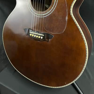 Washburn WJ130EK Vintage Series Jumbo Acoustic Guitar w/ K&K Pickup and Case image 8