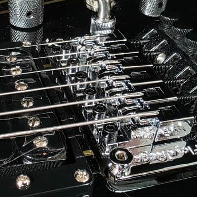 Grover Jackson Concorde Randy Rhoads Flying V BRAND NEW 2015 GJ2 NOS Limited Edition Discontinued Black Pinstripe Alexi Laiho FR Floyd Rose HH Hipshot Tuners TIME CAPSULE CASE QUEEN RARE Neck-Thru Collector Guitar image 3