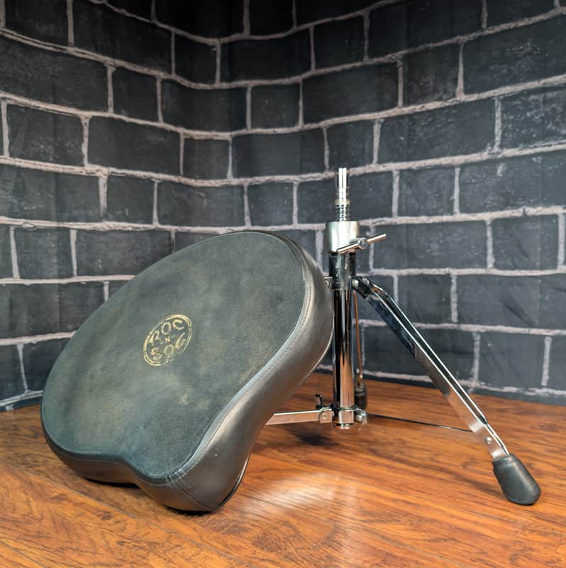 Roc‑N‑Soc Manual Spindle Drum Throne – Ergonomic Saddle Comfort • Smooth Height Adjustment • Rock‑Solid Stability • Player‑Grade Condition image 1