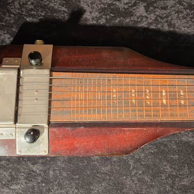 Vintage 1930s Dobro Lap Steel Electric Guitar w/ Original Chipboard Case image 5