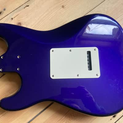 Fender Stratocaster Standard Electric Guitar Body Mexico Strat Blue 1998 image 11