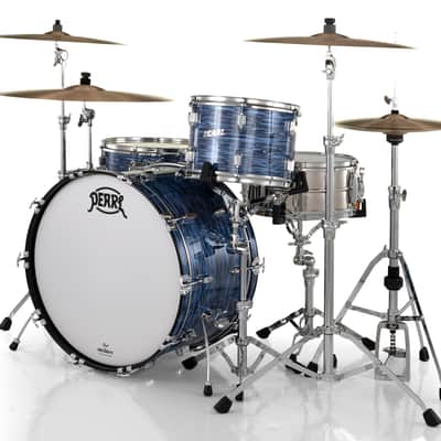 Pearl President Deluxe Ocean Ripple 3pc Shell Pack 24x14 13x9 16x16 Drums | Authorized Dealer image 4