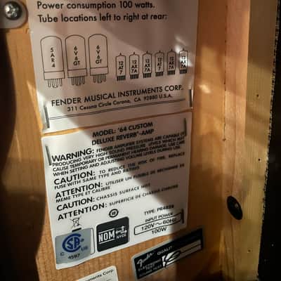 Fender '64 Custom Deluxe Reverb image 13