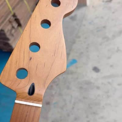Fretless Roasted Maple Fretless Jazz Bass Neck image 1
