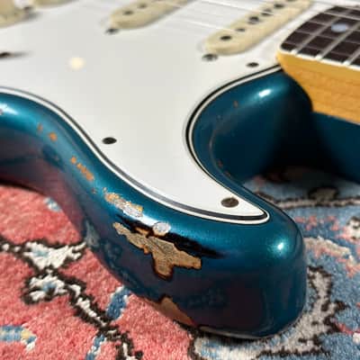 Fender Custom Shop '67 Heavy Relic Stratocaster 2021 Ocean Turquoise over sunburst image 5