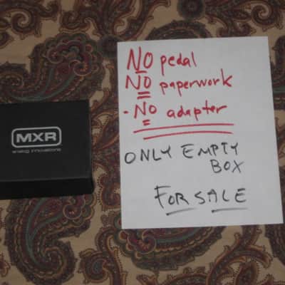litely handled genuine MXR EMPTY BOX ONLY for M299 Carbon Copy Mini (NO: pedal, paperwork, also NO adapter) 2019-2026 (specifically 2021) - BOX: Black Cardboard / LABELs: Green & White - White & Black / GRAPHIC: Silver (part of 2 sides have clear tape) image 4