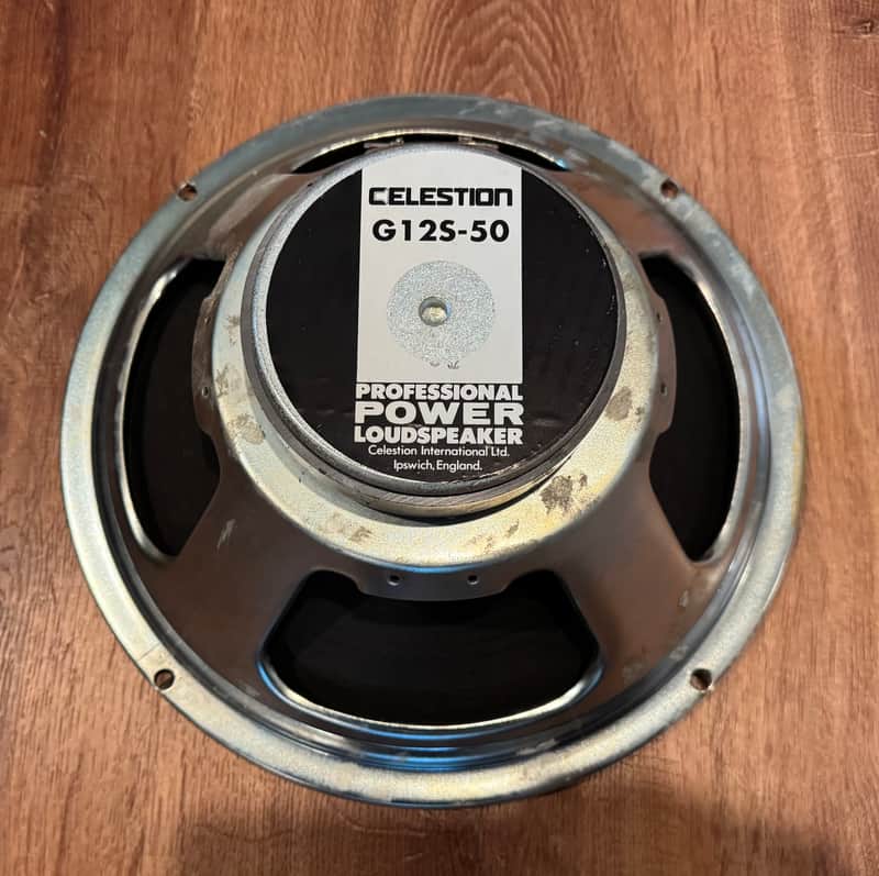 Celestion G12S-50 12" 8 OHM Vintage 1980's guitar speaker Made in the UK image 1