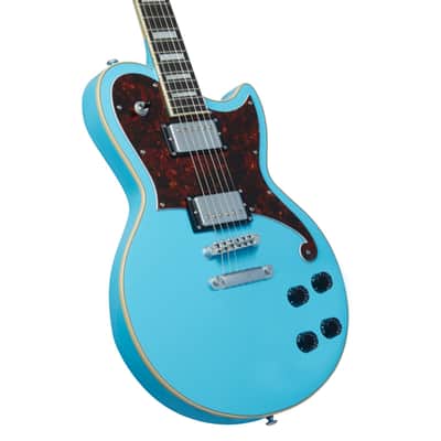 D'Angelico Premier Brandon Niederauer Atlantic Guitar - Sonic Blue w/Gig Bag image 4