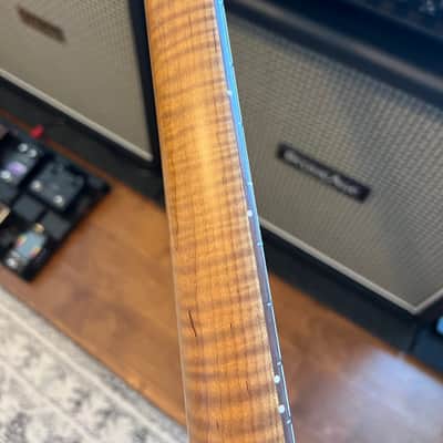 Suhr Custom T Roasted Ash 2022 Flame Maple Neck - Antique Black image 11