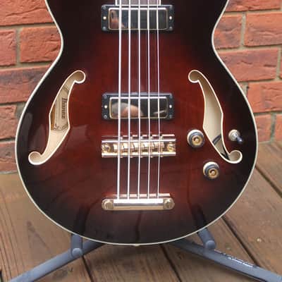 Ibanez AGB205 5-String Electric Bass Dark Violin Sunburst image 1