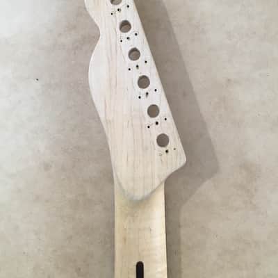 Vintage Electric Guitar Rock Light Flame Maple Neck Bone Nut Satin Relic 12” Radius Rosewood Fretboard image 6
