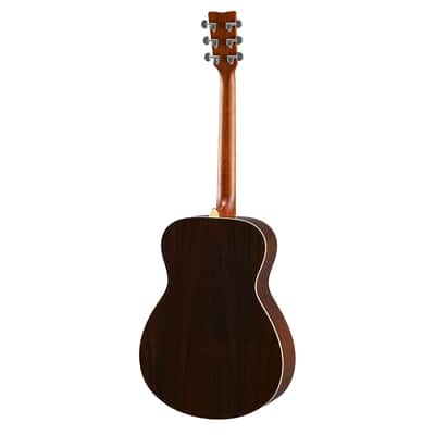 Yamaha FS830 Concert Acoustic Solid Sitka Spruce Top Rosewood Dusk Sun Red image 3