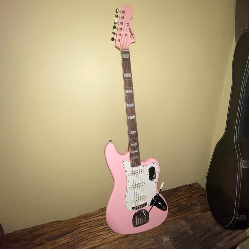 Squier Classic Vibe Bass VI 2021 Shell pink | Reverb