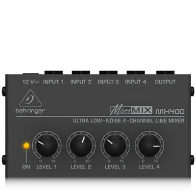Behringer Micromix MX400 Ultra Low-Noise 4-Channel Line Mixer, 4.7 kOhms Input Impedance, Output Impedance 80 Ohms image 5