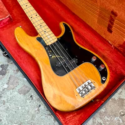 Fender Precision Bass 1977 - Natural  original vintage USA image 2