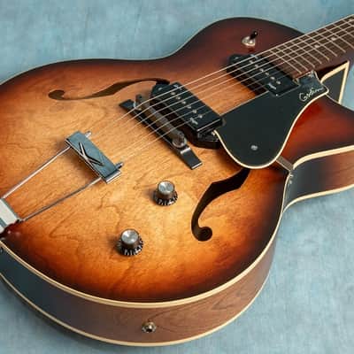 Godin 5th Avenue CW Kingpin II P90 Vintage Burst SF Electric Guitar No Bag/Case image 3