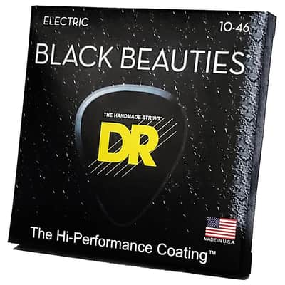 DR Strings Black Beauties BKE-10  Medium imagen 1