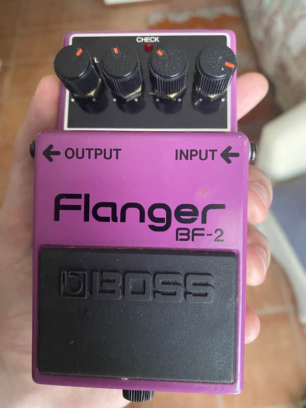 Boss BF-2 Flanger 1984-1990 (Green Label) Made In Japan | Reverb